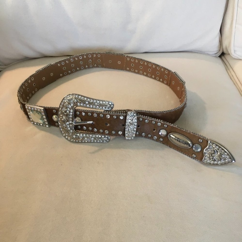 W.B. Atlas TM Jeweled and Pony Hair Belt - Picture 1 of 12